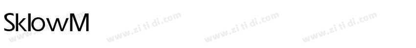 Sklow Medium字体转换